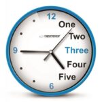 Esperanza Prague Ρολόι Τοίχου Πλαστικό Μπλε 20cm