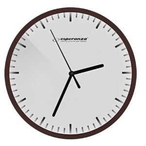 Esperanza Budapest Ρολόι Τοίχου Πλαστικό Λευκό 20cm
