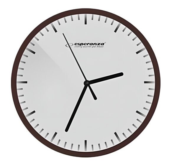 Esperanza Budapest Ρολόι Τοίχου Πλαστικό Λευκό 20cm