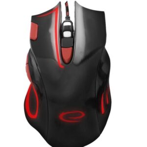 Esperanza Ενσύρματο Οπτικό Ποντίκι 7D Gaming USB MX401 Hawk EGM401KR Black - Red (5901299925416)