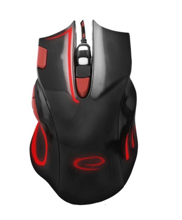 Esperanza Ενσύρματο Οπτικό Ποντίκι 7D Gaming USB MX401 Hawk EGM401KR Black - Red (5901299925416)