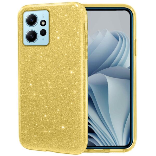 Xiaomi Redmi Note 12 4G Θήκη Σιλικόνης Glitter Silicone Case Gold