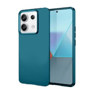 Xiaomi Redmi Note 13 5G Θήκη Σιλικόνης Πετρόλ Soft Touch Silicone Rubber Soft Case Petrol