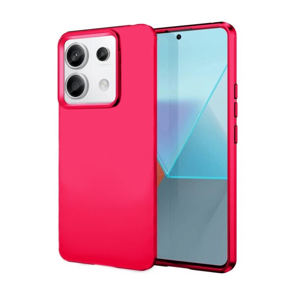 Xiaomi Redmi Note 13 5G Θήκη Σιλικόνης Φούξια Soft Touch Silicone Rubber Soft Case Fuchsia