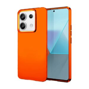 Xiaomi Redmi Note 13 5G Θήκη Σιλικόνης Πορτοκαλί Soft Touch Silicone Rubber Soft Case Orange
