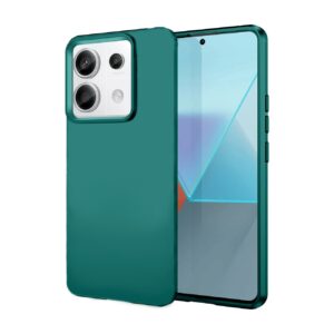 Xiaomi Redmi Note 13 5G Θήκη Σιλικόνης Τιρκουάζ Soft Touch Silicone Rubber Soft Case Turquoise