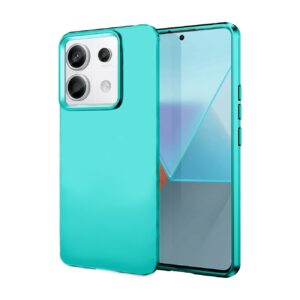 Xiaomi Redmi Note 13 5G Θήκη Σιλικόνης Βεραμάν Soft Touch Silicone Rubber Soft Case Mint