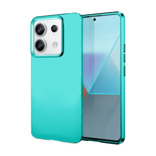 Xiaomi Redmi Note 13 5G Θήκη Σιλικόνης Βεραμάν Soft Touch Silicone Rubber Soft Case Mint