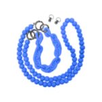 Λουράκι Λαιμού Universal Θήκης Smartphone Neck Strap Multi-Purpose Braided Chain Blue