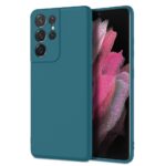 Samsung Galaxy S21 Ultra 5G Θήκη Σιλικόνης Πετρόλ Soft Touch Silicone Rubber Soft Case Petrol