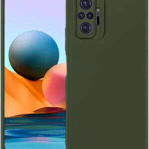 Xiaomi Redmi Note 10 Pro NFC Θήκη Σιλικόνης Πράσινο Soft Touch Silicone Rubber Soft Case Green
