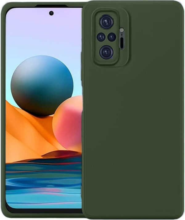 Xiaomi Redmi Note 10 Pro NFC Θήκη Σιλικόνης Πράσινο Soft Touch Silicone Rubber Soft Case Green