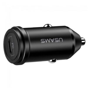 Φορτιστής Αυτοκινήτου USAMS C14 1x Type-C 3A 18W Μεταλλικός Γκρι