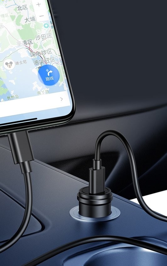 Φορτιστής Αυτοκινήτου USAMS C14 1x Type-C 3A 18W Μεταλλικός Γκρι