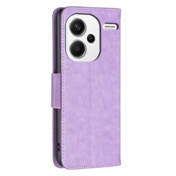 Xiaomi Redmi Note 13 Pro Plus 5G Θήκη Βιβλίο Μωβ Two Butterflies Embossing Phone Case Purple
