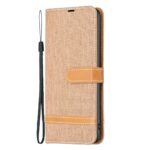 Xiaomi Redmi Note 13 Pro 5G / Poco X6 5G Θήκη Βιβλίο Καφέ Color Block Denim Texture Phone Case Brown