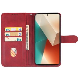 Xiaomi Redmi Note 13 5G Θήκη Βιβλίο Κόκκινο Phone Case Red