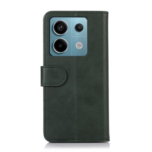 Xiaomi Redmi Note 13 Pro 5G / Poco X6 5G Θήκη Βιβλίο Πράσινο Cow Texture Phone Case Green