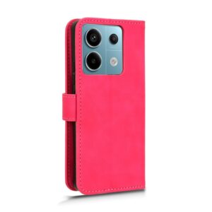 Xiaomi Redmi Note 13 Pro 5G / Poco X6 5G Θήκη Βιβλίο Φούξια Skin Feel Magnetic Flip Phone Case Fuchsia