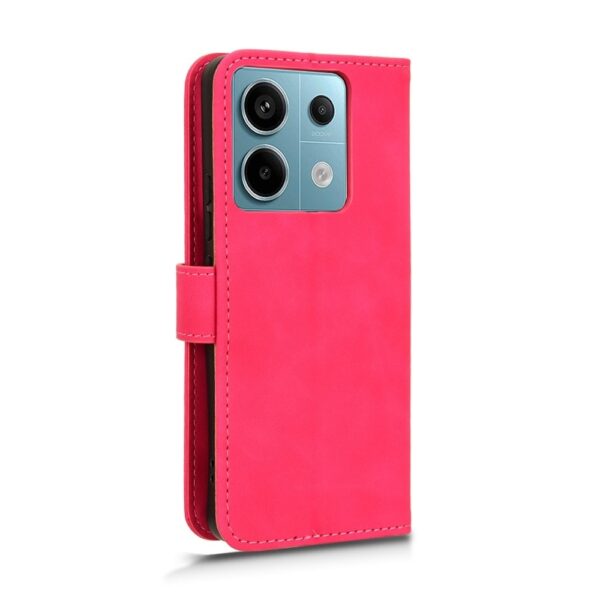 Xiaomi Redmi Note 13 Pro 5G / Poco X6 5G Θήκη Βιβλίο Φούξια Skin Feel Magnetic Flip Phone Case Fuchsia
