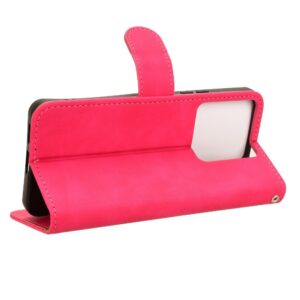 Xiaomi Redmi Note 13 Pro 5G / Poco X6 5G Θήκη Βιβλίο Φούξια Skin Feel Magnetic Flip Phone Case Fuchsia