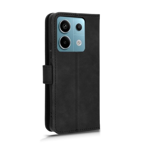 Xiaomi Redmi Note 13 Pro 5G / Poco X6 5G Θήκη Βιβλίο Μαύρο Skin Feel Magnetic Flip Phone Case Black