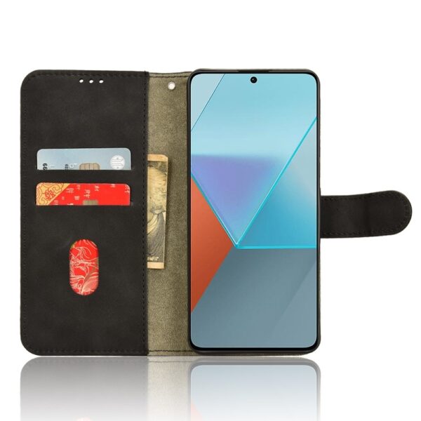 Xiaomi Redmi Note 13 Pro 5G / Poco X6 5G Θήκη Βιβλίο Μαύρο Skin Feel Magnetic Flip Phone Case Black