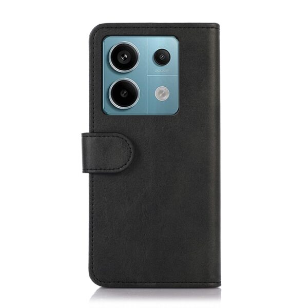 Xiaomi Redmi Note 13 Pro 5G / Poco X6 5G Θήκη Βιβλίο Μαύρο Cow Texture Phone Case Black
