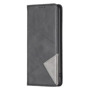 Xiaomi Redmi Note 13 Pro 5G / Poco X6 5G Θήκη Βιβλίο Μαύρο Magnetic Buckle Rhombus Texture Phone Case Black