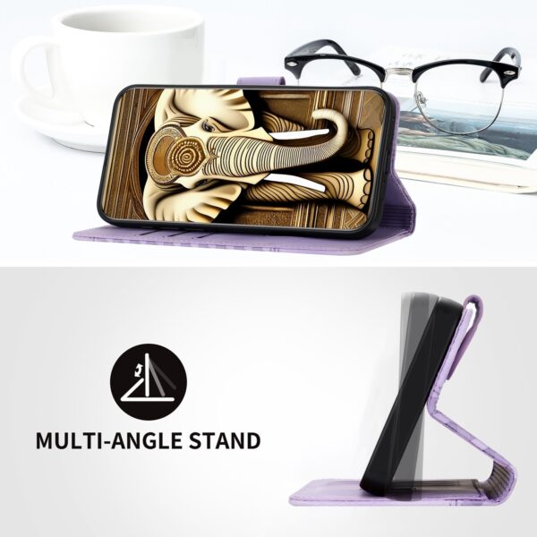 Xiaomi Redmi Note 13 Pro Plus 5G Θήκη Βιβλίο Μωβ YX0060 Elephant Head Embossed Case with Lanyard Purple