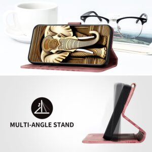 Xiaomi Redmi Note 13 Pro Plus 5G Θήκη Βιβλίο Ροζ YX0060 Elephant Head Embossed Case with Lanyard Pink