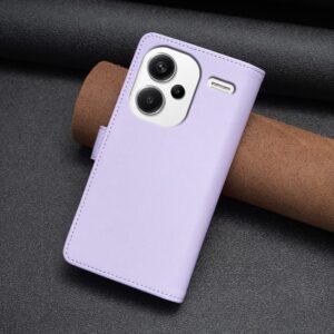 Xiaomi Redmi Note 13 Pro Plus 5G Θήκη Βιβλίο Μωβ Card Slots Zipper Wallet Flip Phone Case Purple