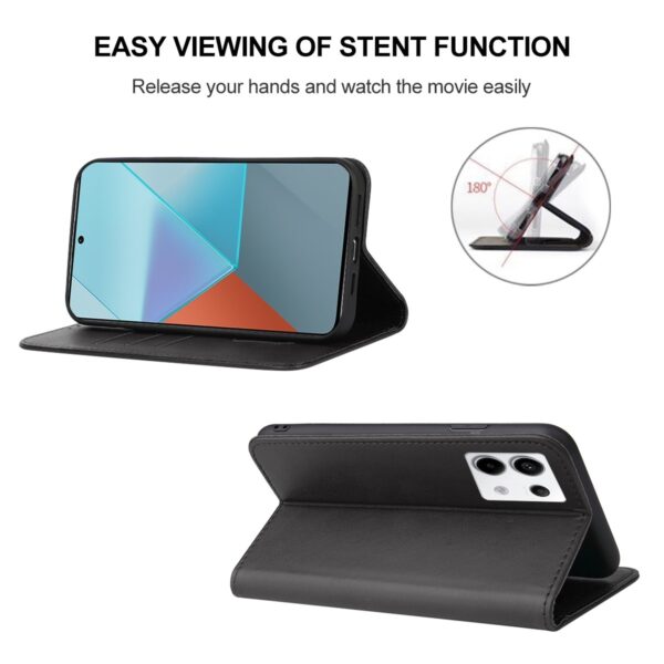 Xiaomi Redmi Note 13 Pro 5G / Poco X6 5G Θήκη Βιβλίο Μαύρο Magnetic Closure Phone Case Black