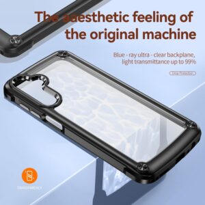 Samsung Galaxy A25 5G / A24 5G/4G Θήκη Διάφανη - Μαύρη TPU + PC Lens Protection Phone Case Black