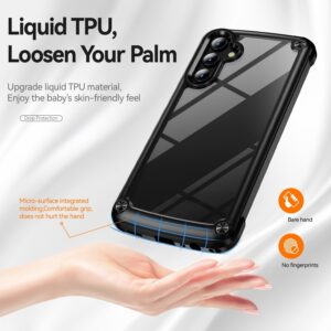 Samsung Galaxy A25 5G / A24 5G/4G Θήκη Διάφανη - Μαύρη TPU + PC Lens Protection Phone Case Black