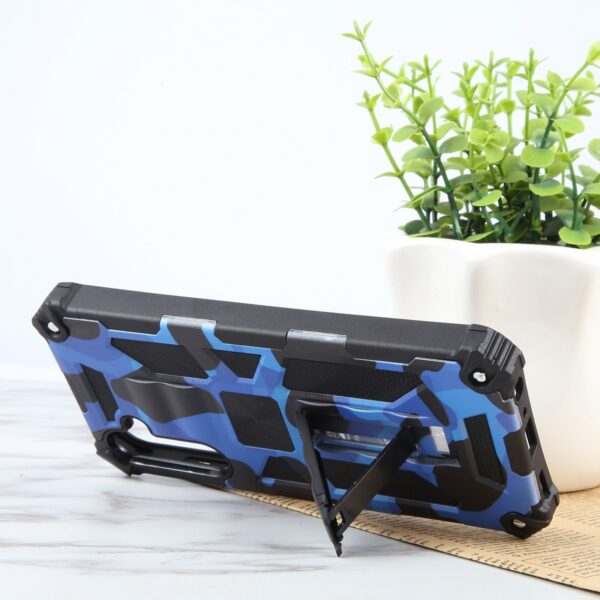 Samsung Galaxy A25 5G / A24 5G/4G Θήκη Καμουφλάζ Μπλε Camouflage Armor Shockproof Magnetic Case with Holder Army Blue