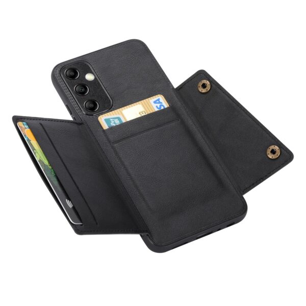 Samsung Galaxy A25 5G Θήκη Μαύρη Double Buckle Card Slots Magnetic Phone Case Black