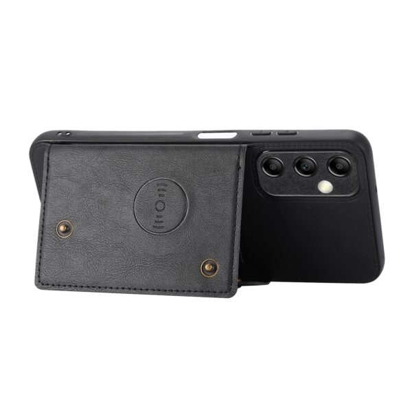 Samsung Galaxy A25 5G Θήκη Μαύρη Double Buckle Card Slots Magnetic Phone Case Black