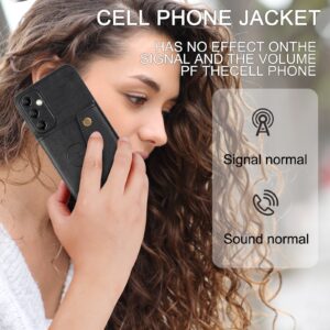 Samsung Galaxy A25 5G Θήκη Μαύρη Double Buckle Card Slots Magnetic Phone Case Black