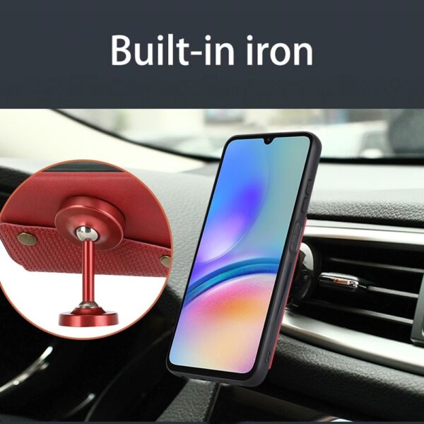 Samsung Galaxy A25 5G Θήκη Μαύρη Double Buckle Card Slots Magnetic Phone Case Black