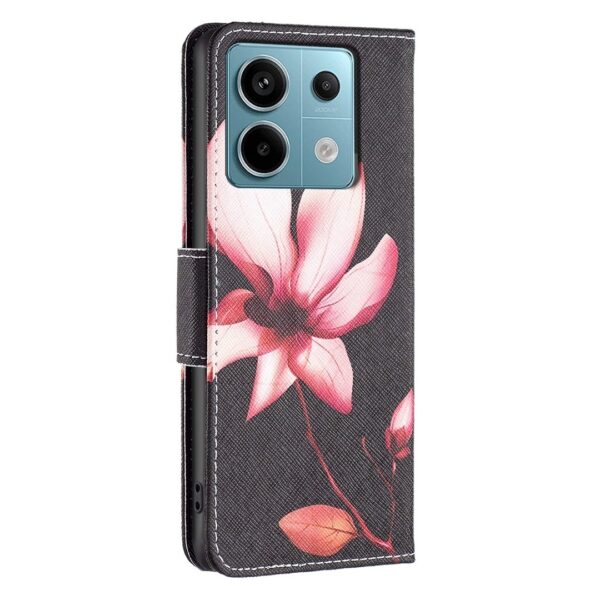 Xiaomi Redmi Note 13 Pro 5G / Poco X6 5G Θήκη Βιβλίο Colored Drawing Pattern Phone Case Lotus