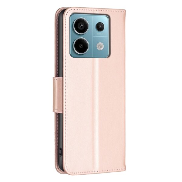 Xiaomi Redmi Note 13 Pro 5G / Poco X6 5G Θήκη Βιβλίο Ροζ - Χρυσό Two Butterflies Embossing Phone Case Rose - Gold