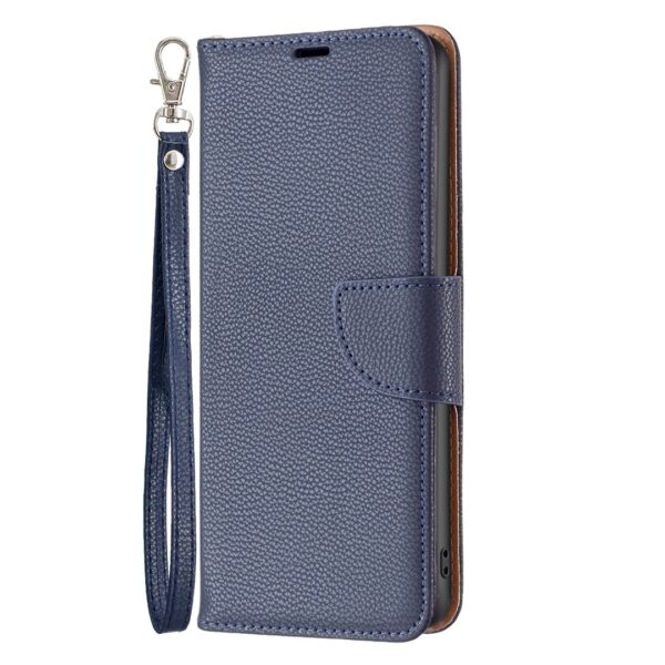 Xiaomi Redmi Note 13 Pro 5G / Poco X6 5G Θήκη Βιβλίο Μπλε Litchi Texture Pure Color Phone Case Blue