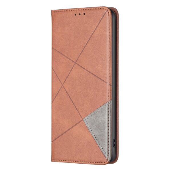 Xiaomi Redmi Note 13 Pro 5G / Poco X6 5G Θήκη Βιβλίο Σκούρο Καφέ Magnetic Buckle Rhombus Texture Phone Case Dark Brown