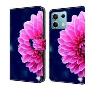 Xiaomi Redmi Note 13 5G Θήκη Βιβλίο Global Crystal 3D Shockproof Protective Phone Case Pink Petals