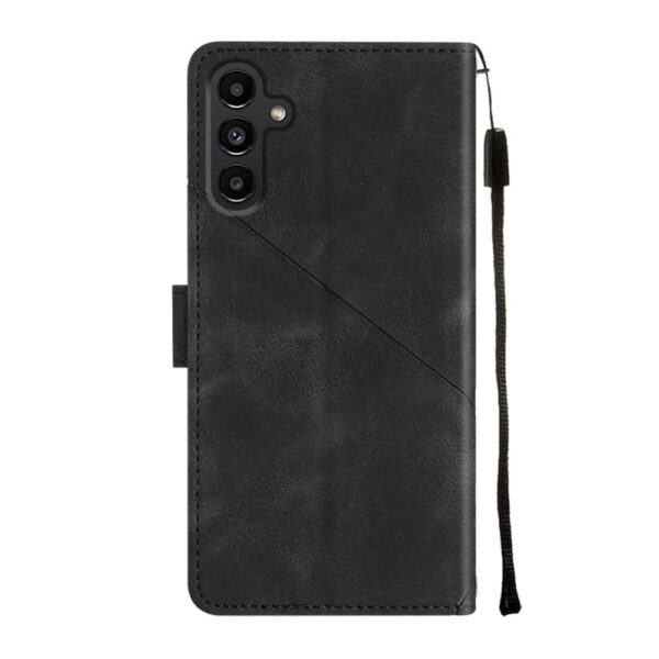 Samsung Galaxy A25 5G / A24 5G/4G Θήκη Βιβλίο Μαύρο Skin-feel Embossed Phone Case Black