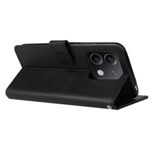 Xiaomi Redmi Note 13 5G Θήκη Βιβλίο Μαύρο Multifunctional Horizontal Flip Case with Three Card Slot Black