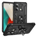 Xiaomi Redmi Note 13 5G Θήκη Μαύρη Με Σταντ Shockproof TPU + PC Phone Case with Holder Black