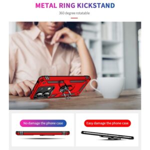 Xiaomi Redmi Note 13 5G Θήκη Κόκκινο Με Σταντ Shockproof TPU + PC Phone Case with Holder Red