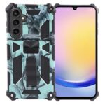 Samsung Galaxy A25 5G / A24 5G/4G Θήκη Καμουφλάζ Βεραμ΄άν Camouflage Armor Shockproof Magnetic Case with Holder Army Mint
